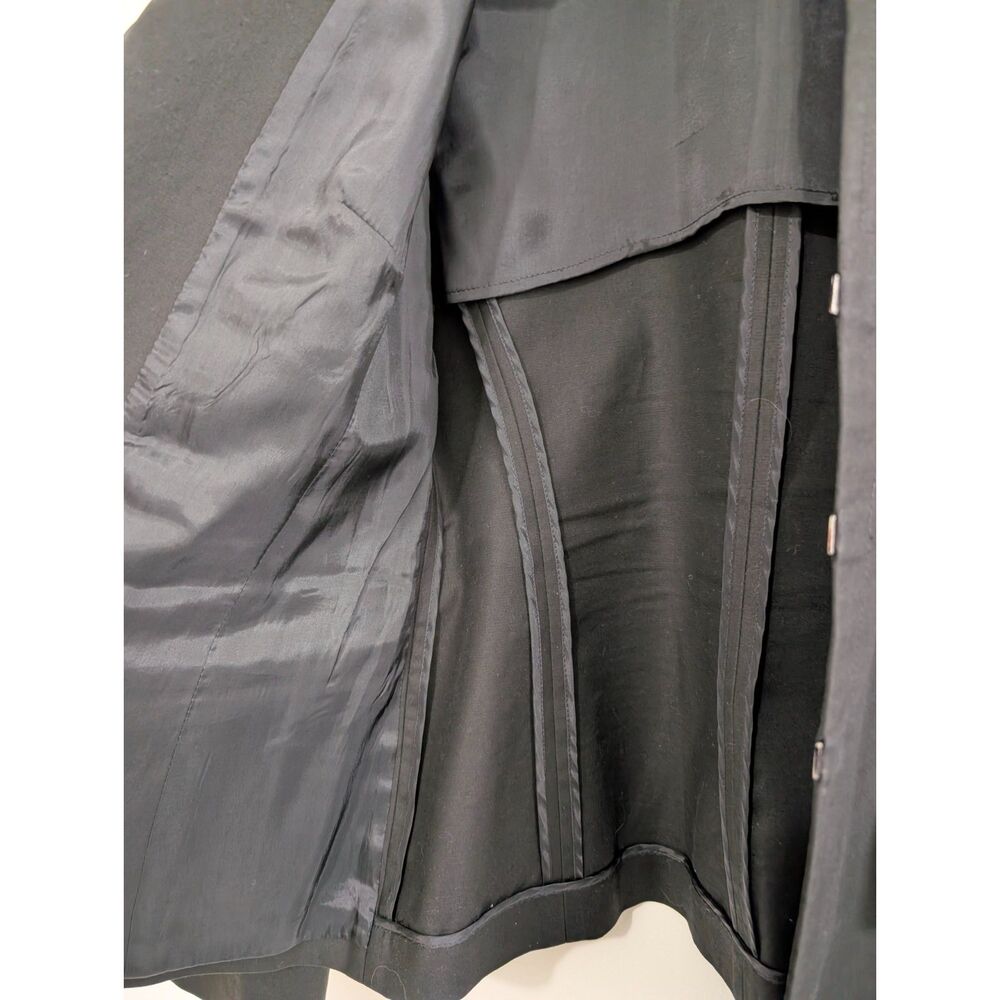 Lafayette 148 Black Tailored Blazer Size 8 Luxury Minimalist Career Quiet Luxury - Picture 12 of 12